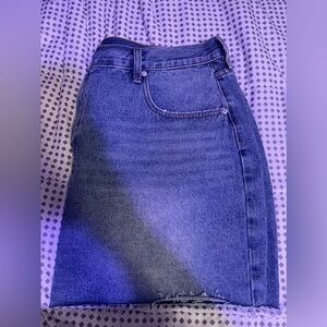 Plus Size Denim Mini Skirt NWT